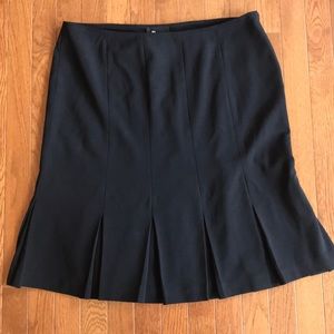 Black Pleaded Skirt Size 14
